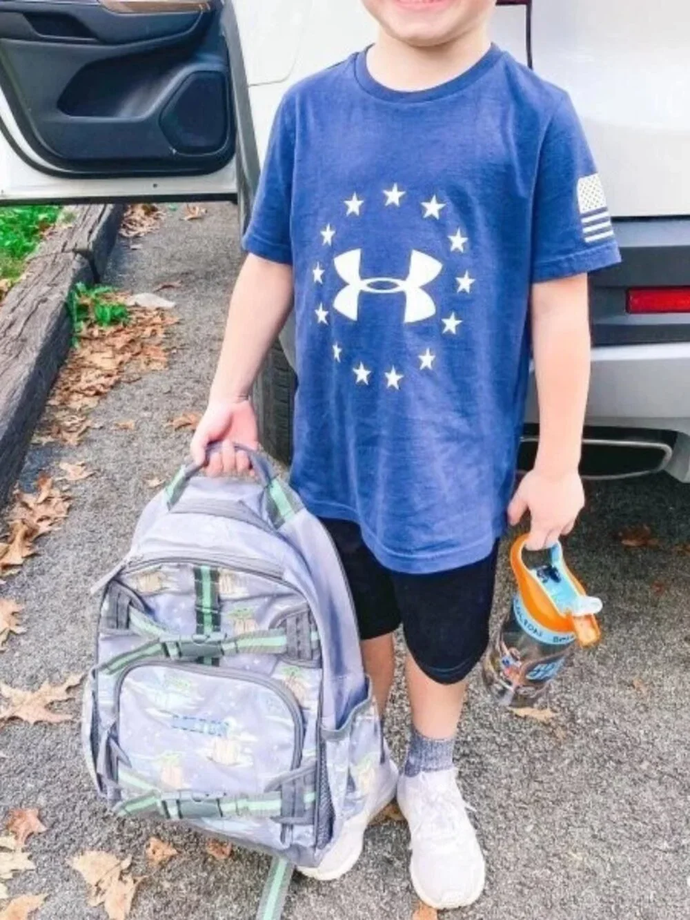 NWT Star Wars Pottery Barn Kids School BACKPACK + LUNCHBOX Grogu Mandalorian SET